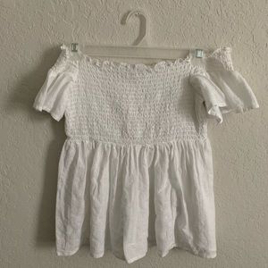 AEO off the shoulder short bell sleeve top